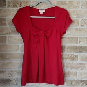 Ann Taylor Loft Red Top